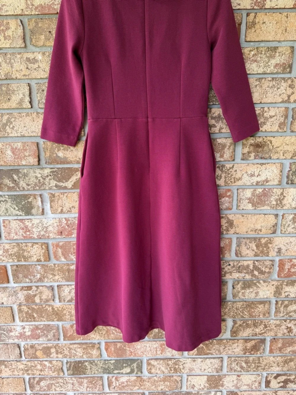 Boden Violet Ottoman Dress Women’s Size 6 Regular Ruby Color Pockets Beautiful! - Picture 9 of 11